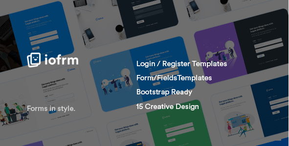 IOFRM - LOGIN AND REGISTER FORM TEMPLATES