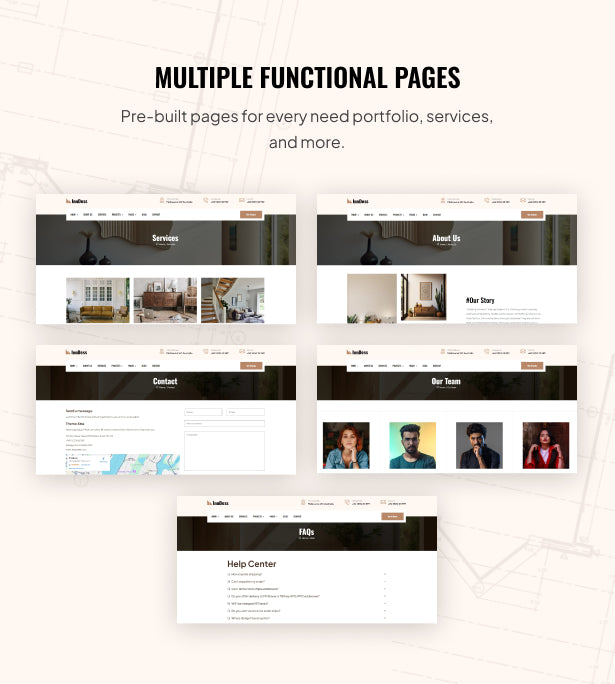 Multiple Functional Pages