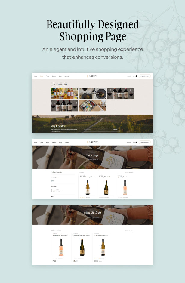 Beautifully Designed Shopping Page
