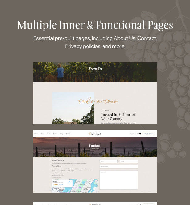 Multiple Inner & Functional Pages