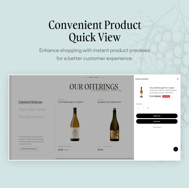 Convenient Product Quick View