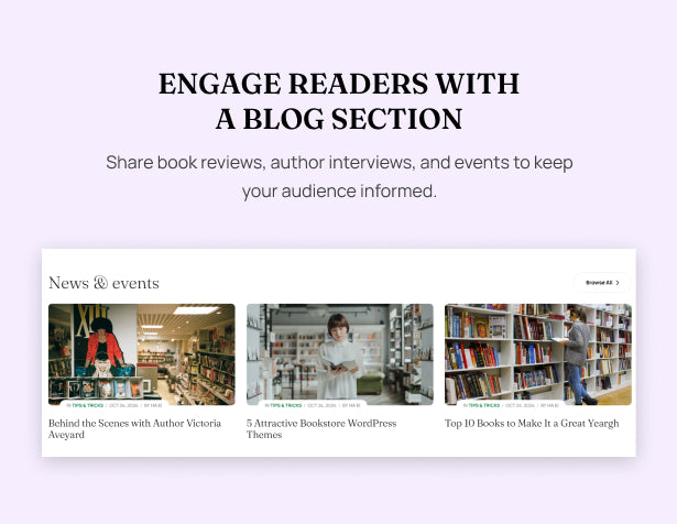 Engage Readers with a Blog Section