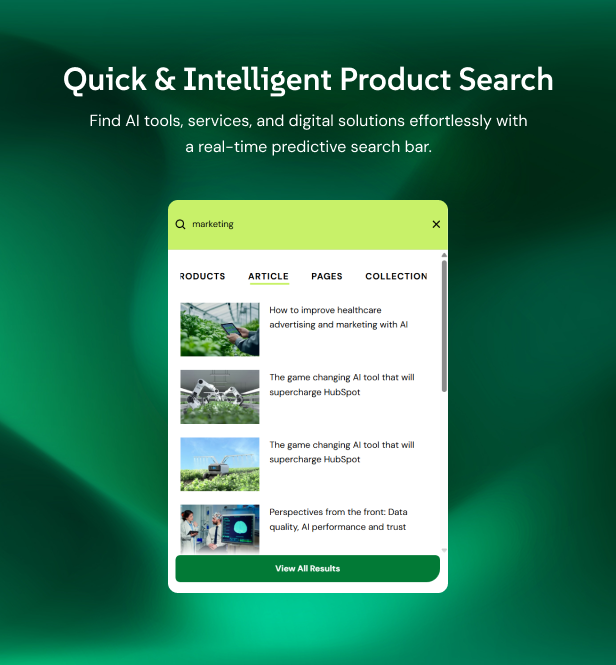 Quick & Intelligent Product Search