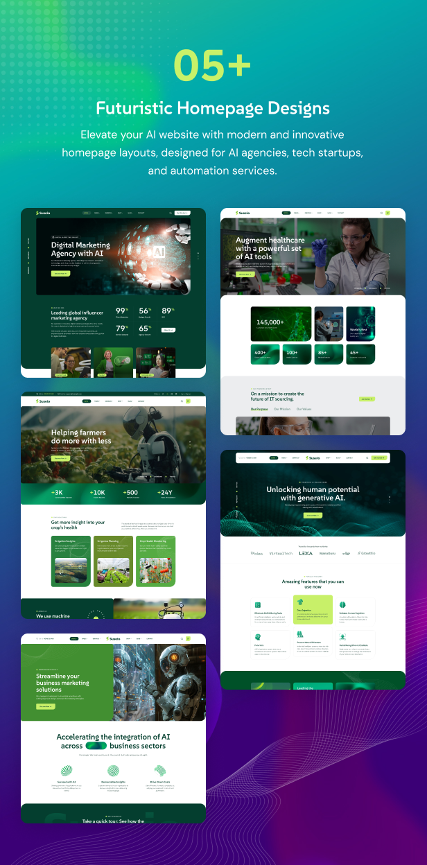 05+ Futuristic Homepage Designs
