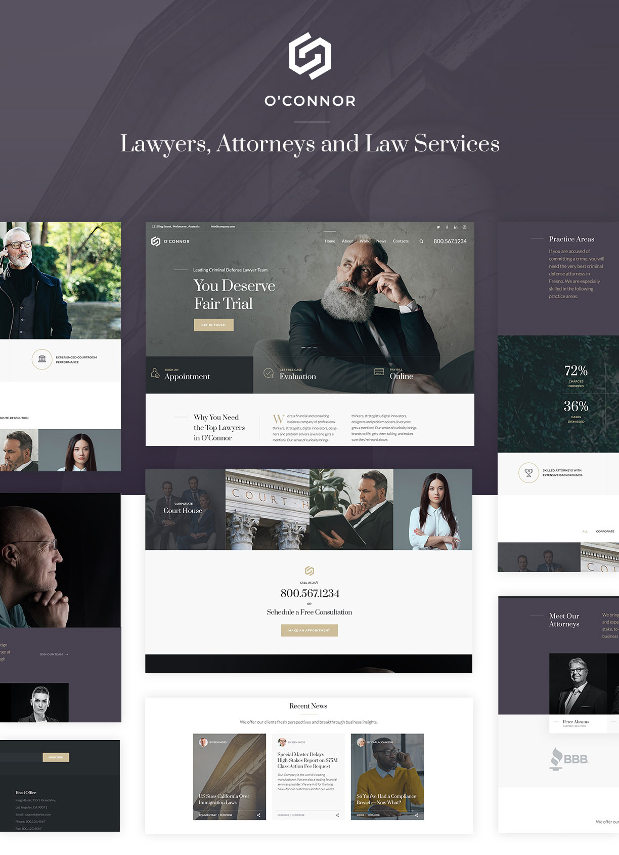 Oconnor - Lawyers and Law Firm HTML Template - 3