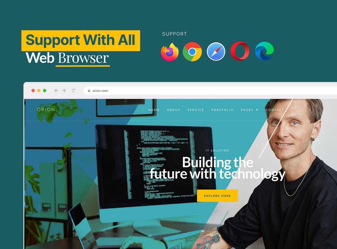 Orion - IT Solution & Service Elementor Template Kit - 2