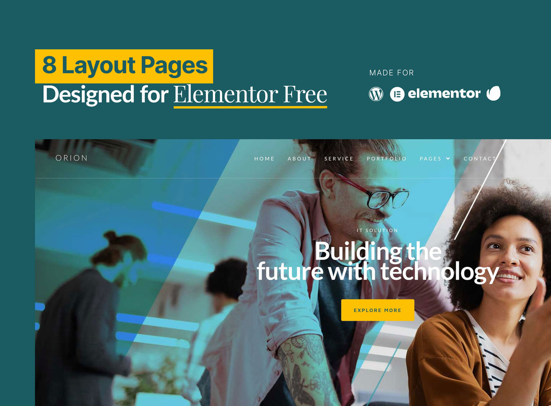 Orion - IT Solution & Service Elementor Template Kit - 4