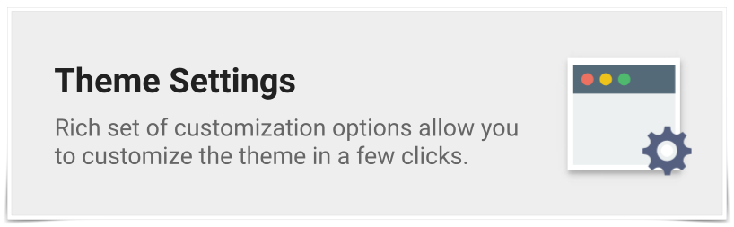 WordPress theme settings