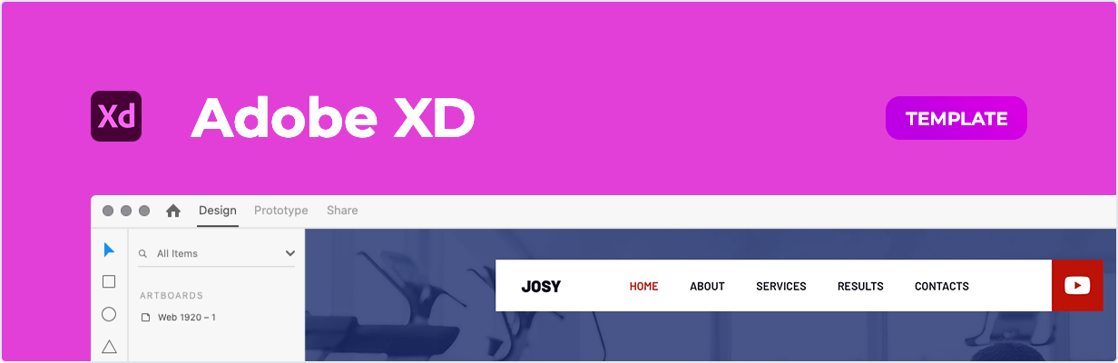 Josy – Fitness Template for XD