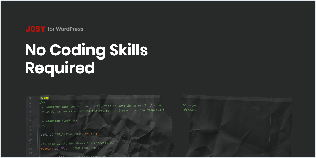 No Coding Skills Required