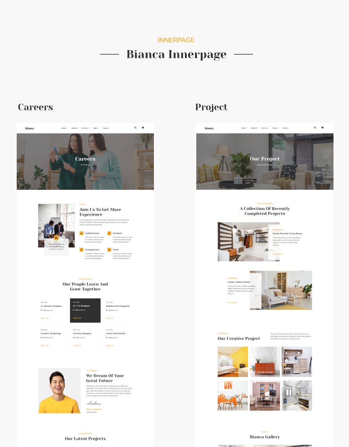 Bianca - Architecture Agency & Interior Design Elementor Pro Template Kit - 5