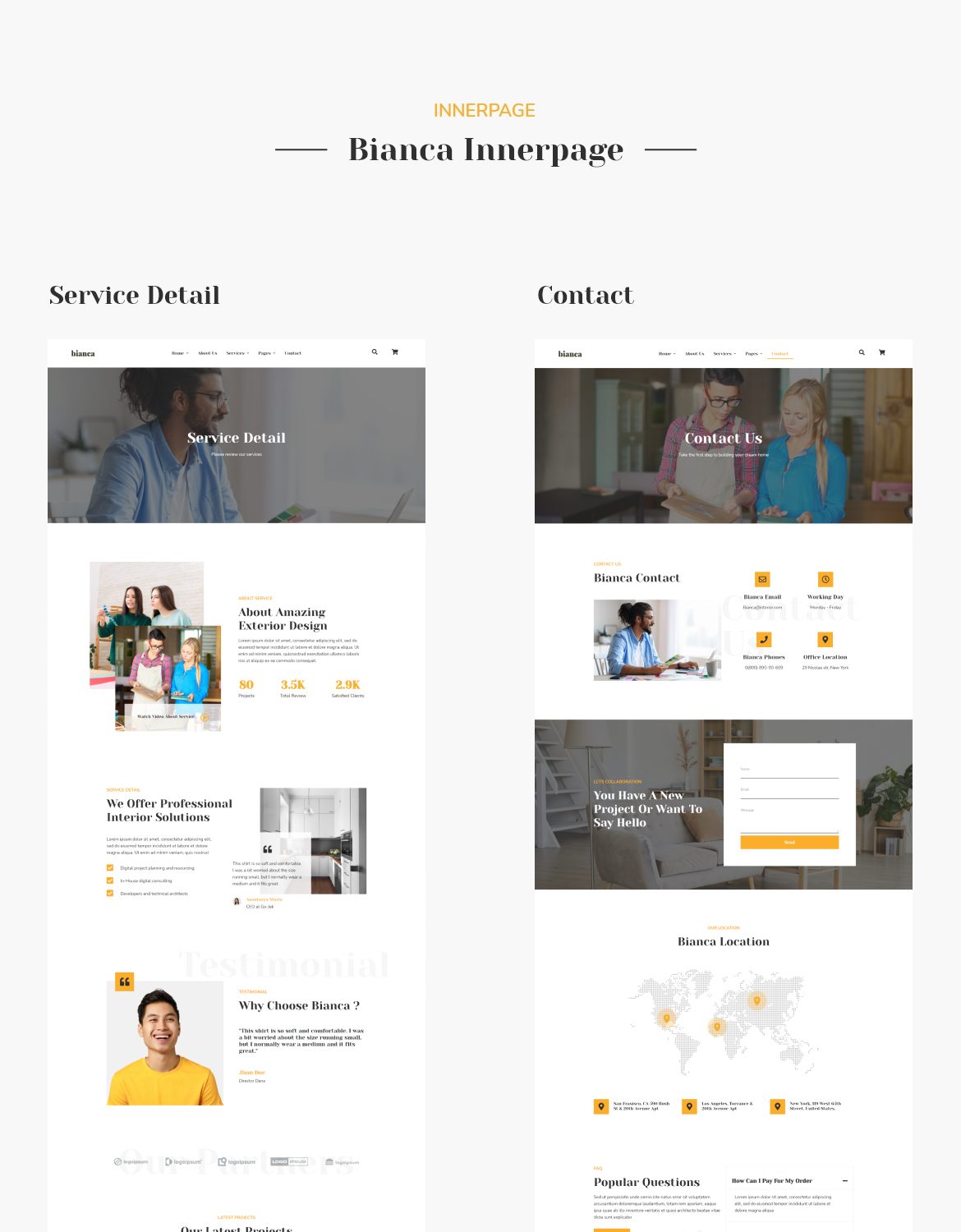 Bianca - Architecture Agency & Interior Design Elementor Pro Template Kit - 3