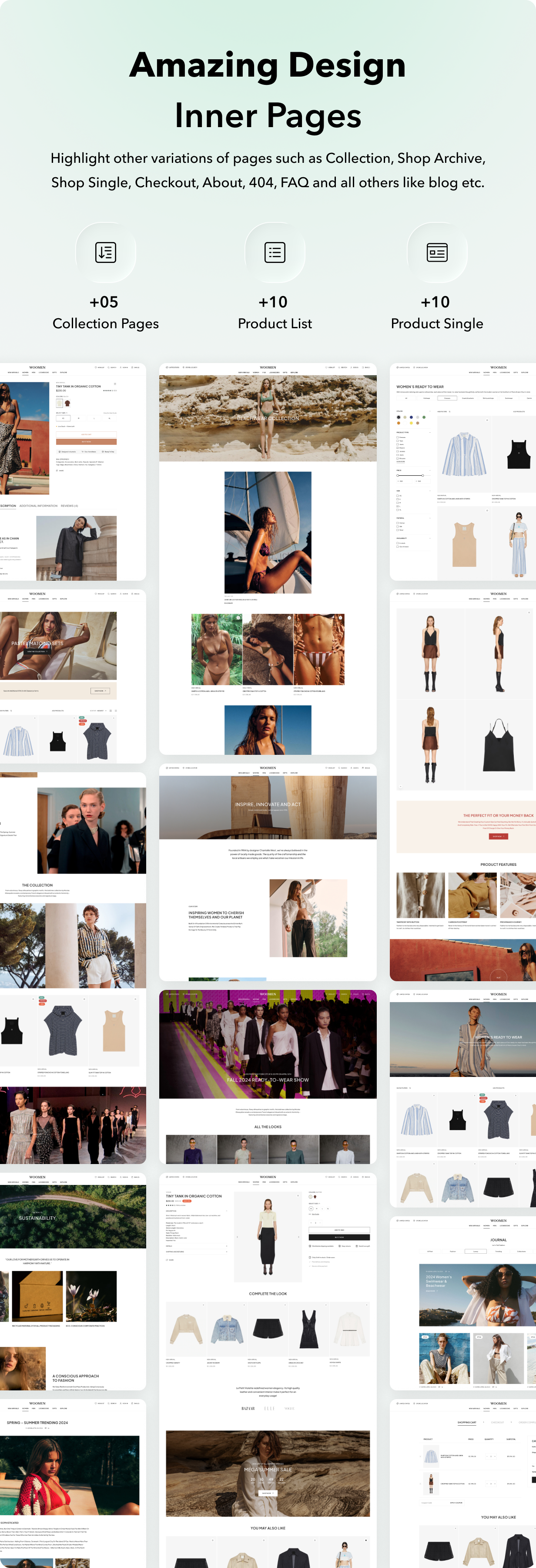 Ecommerce inner pages