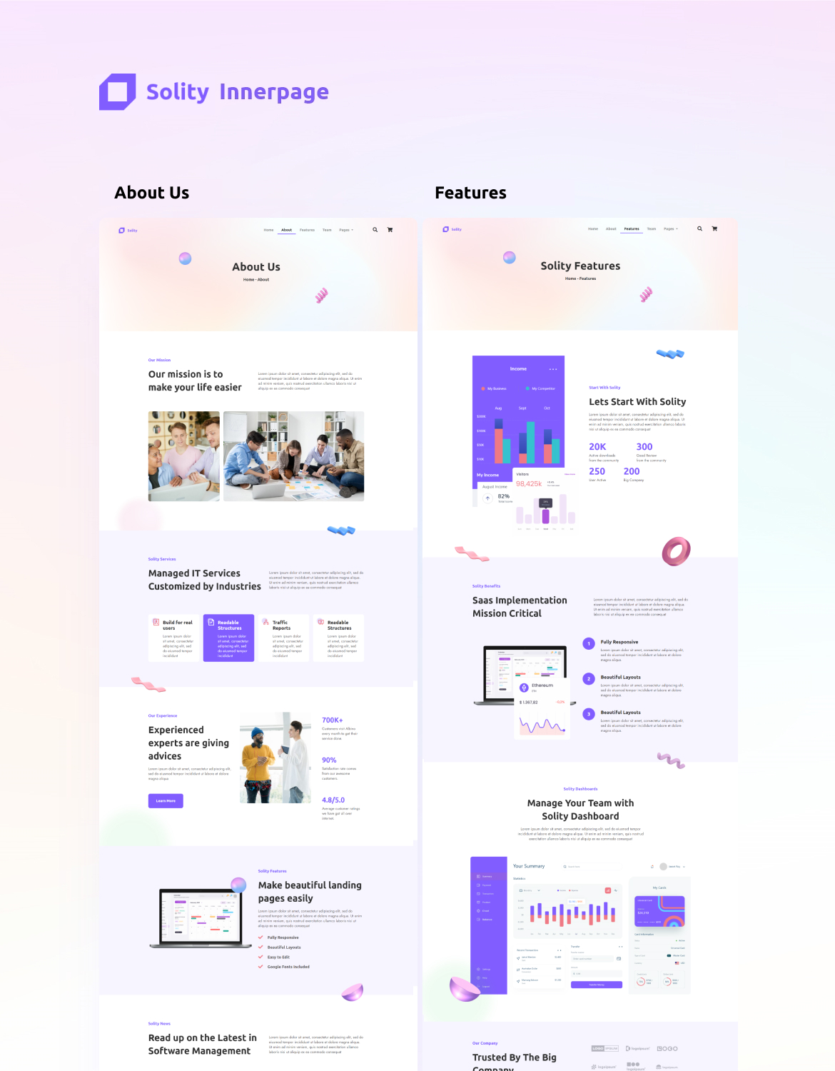 Solity - SaaS & Startup Elementor Template Kit - 2