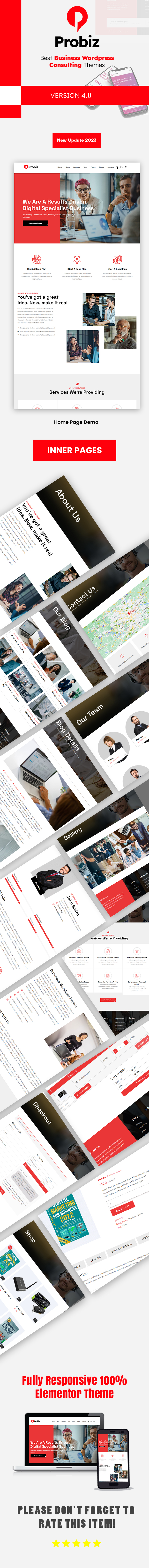 Probiz - Multipurpose Business and Corporate WordPress Theme - 1