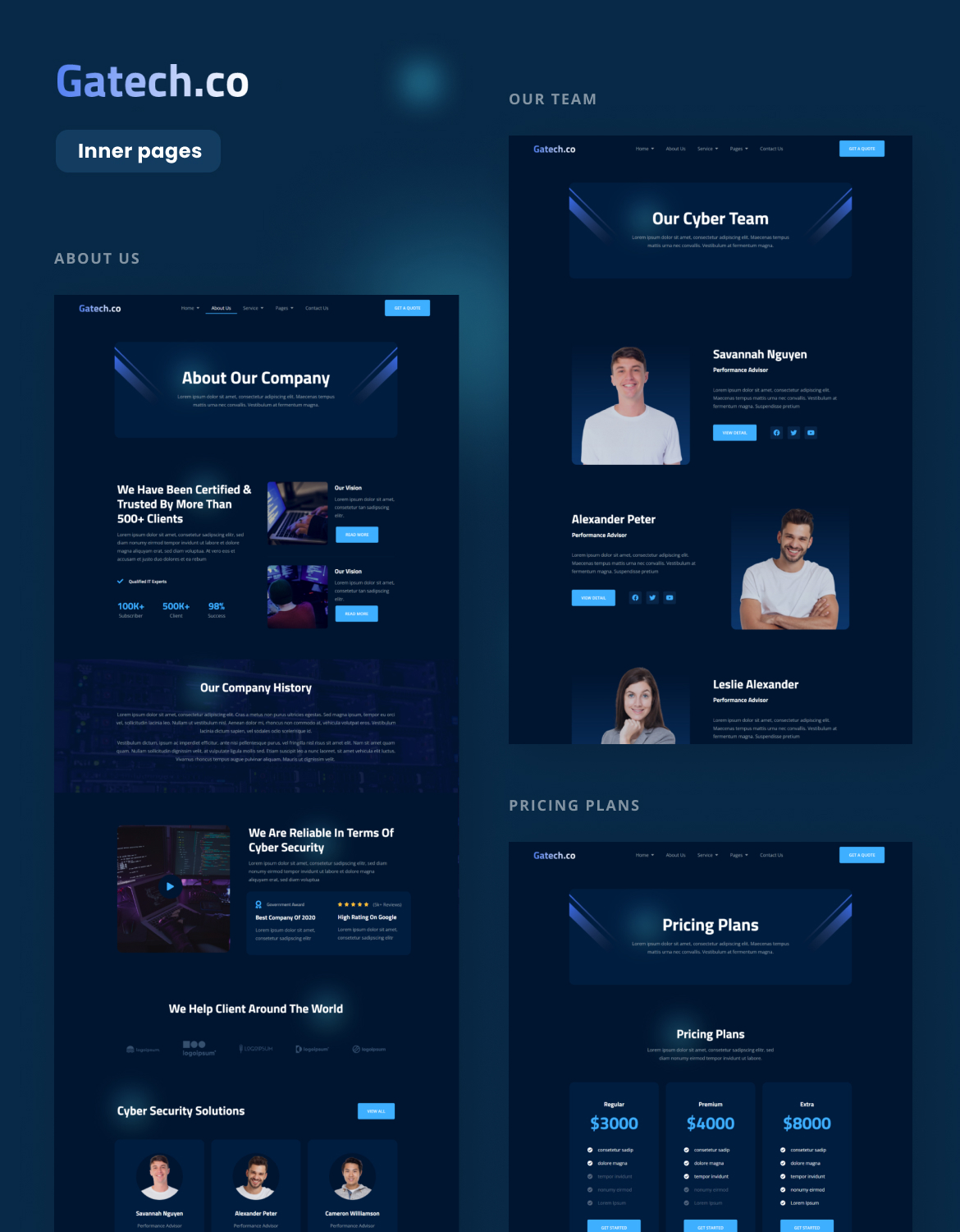 Gatech | Cyber Security & IT Management Elementor Template Kit - 2