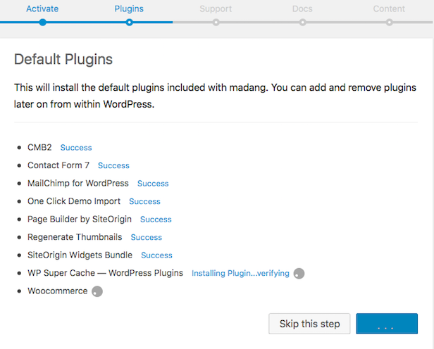 Kenzap Setup Wizard - WordPress easy installation/demo content setup wizard