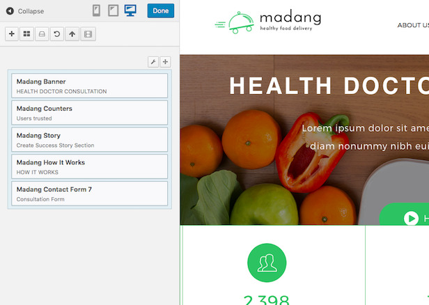 WordPress edit theme contents in live