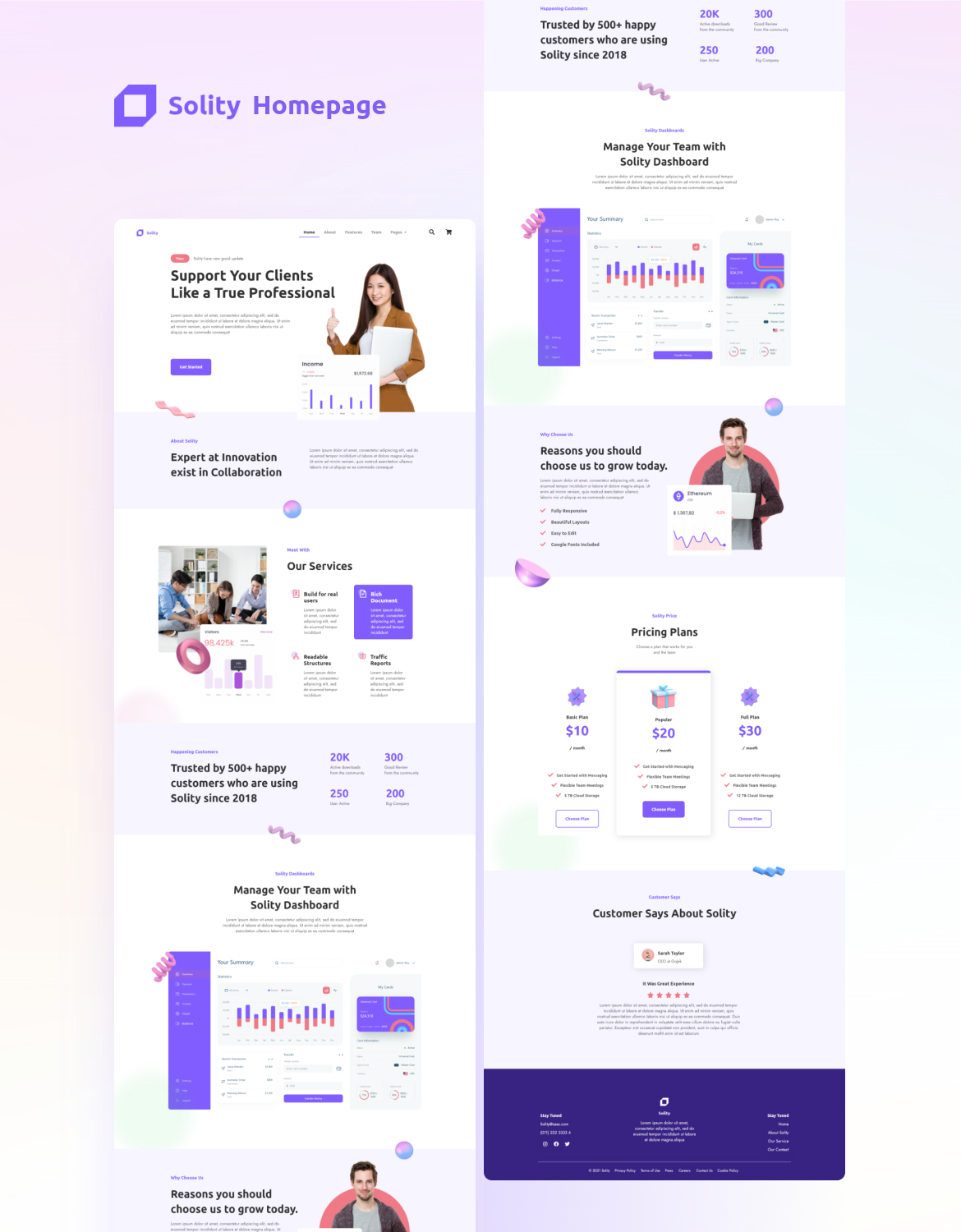 Solity - SaaS & Startup Elementor Template Kit - 1