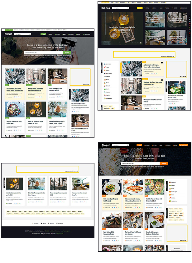 Quemag – Creative WordPress Theme for Bloggers - 1