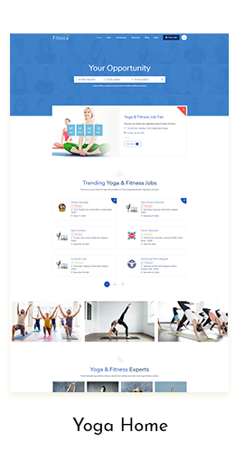 Fitsica Fitness Job Board WordPress Theme