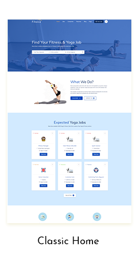 Fitsica Fitness Job Board WordPress Theme