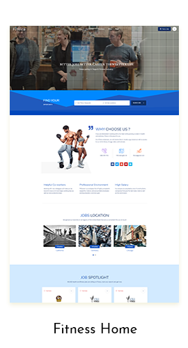 Fitsica Fitness Job Board WordPress Theme