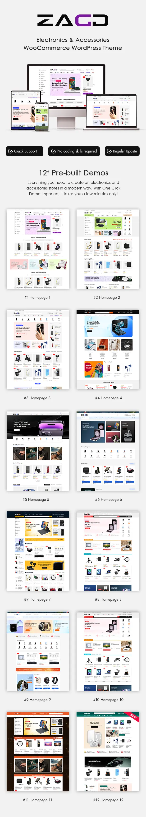 Zagg - Electronics & Accessories WooCommerce WordPress Theme