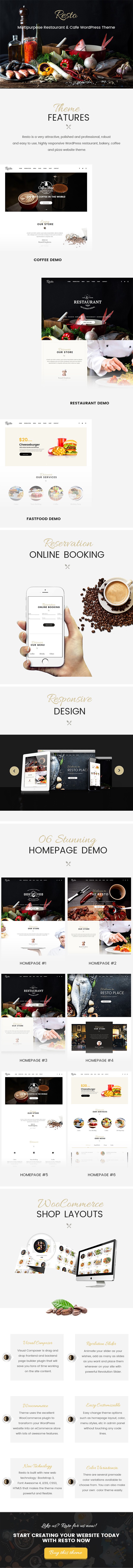 Multipurpose Restaurant & Cafe WordPress Theme