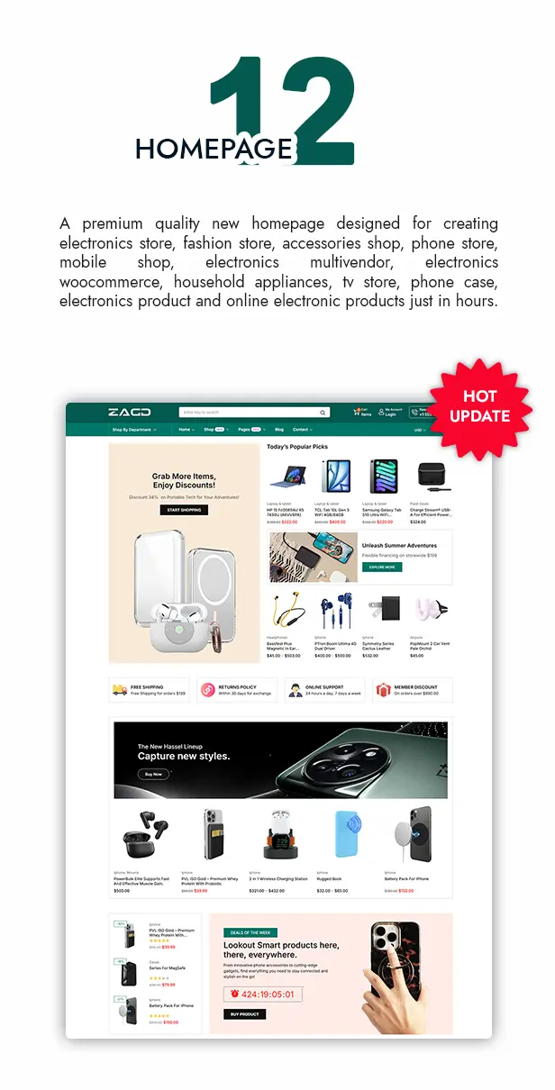 Zagg - Electronics & Accessories WooCommerce WordPress Theme - 1