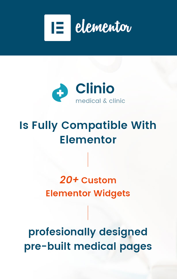 Clinio - Medical & Dental WordPress Theme Elementor Widgets