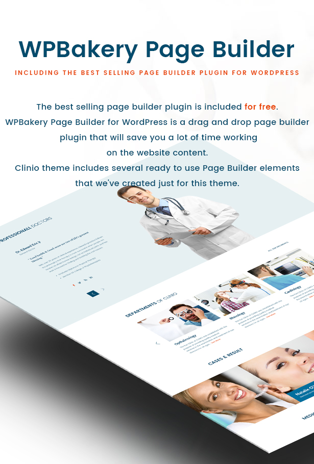 Clinio - Medical & Dental WordPress Theme WPBakery Page Builder