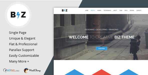 Biz - Multipurpose Business WordPress Theme