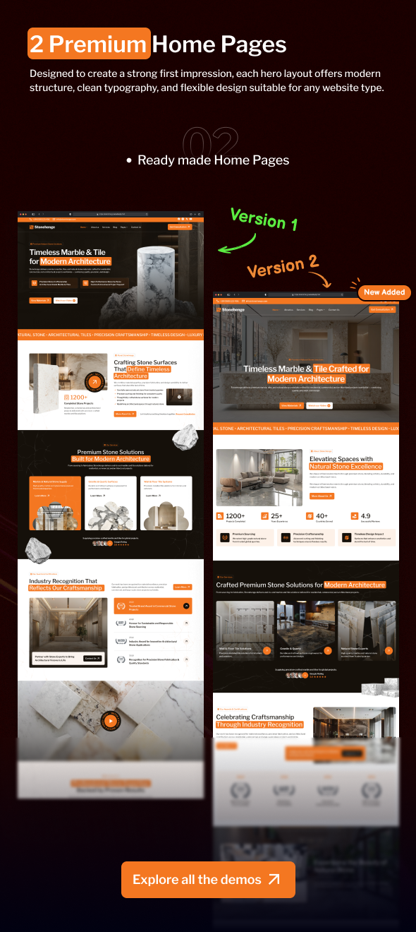 StoneHenge - Marble & Tiles WordPress Theme - 2