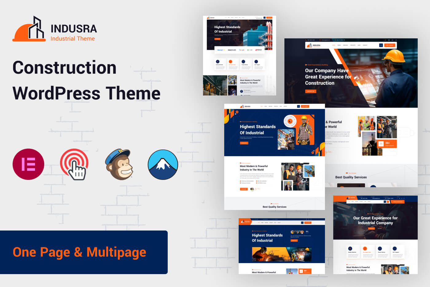 Indusra - Construction WordPress Theme