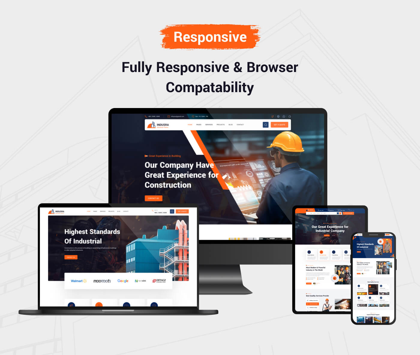 Indusra - Construction WordPress Theme