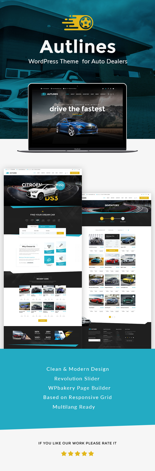 Autlines - Automotive WordPress Theme - 1