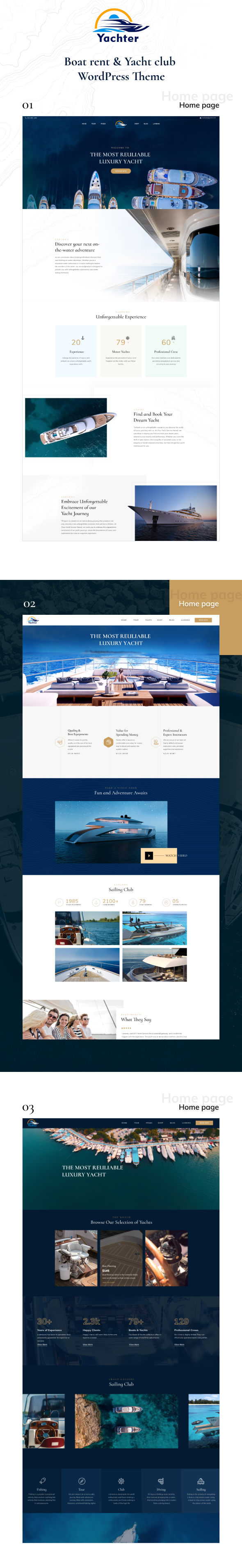 Yachter - Yacht and Boat Travel & Rental WordPress Theme - 2