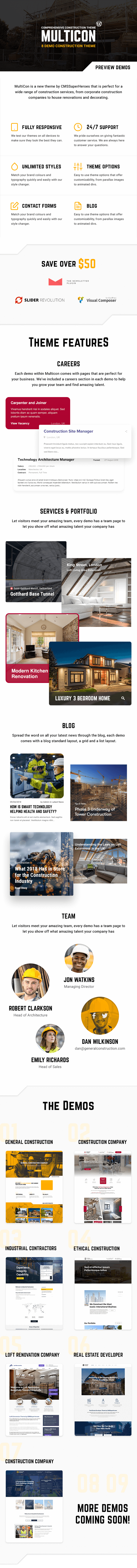 Multicon - Multi-Purpose Construction Industry Theme
