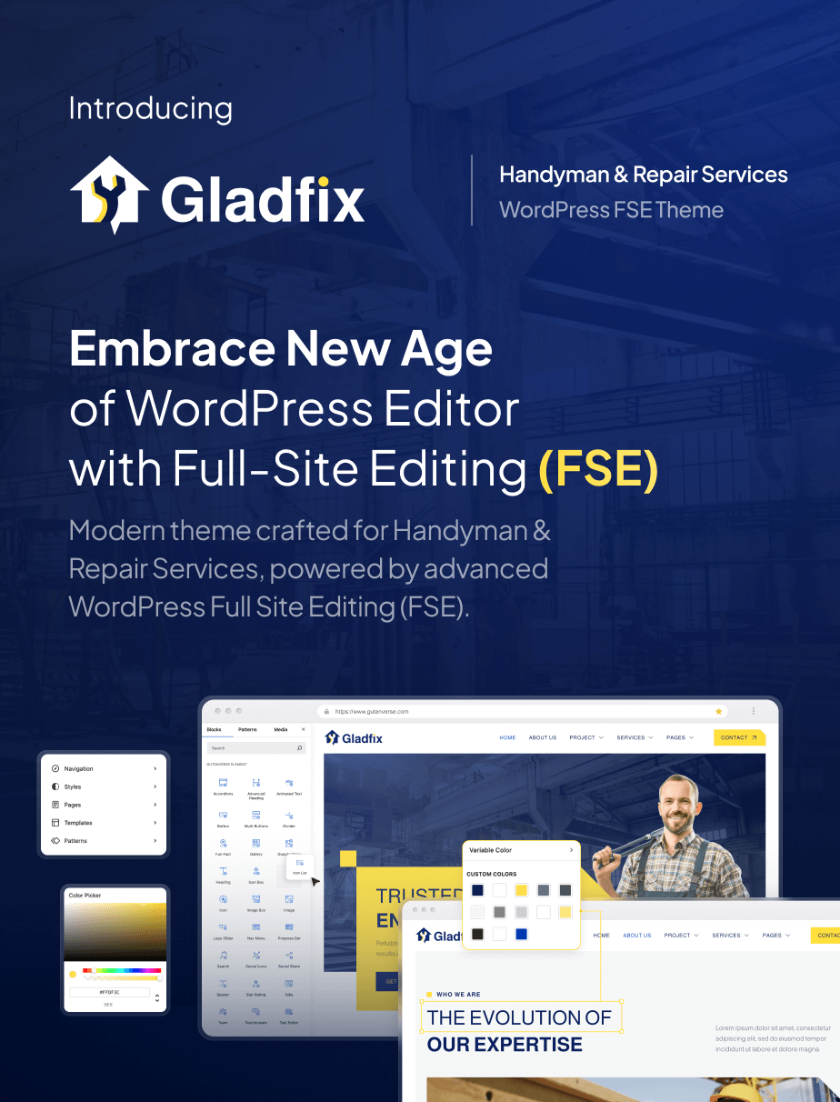 Gladfix – Handyman & Repair Services Gutenverse FSE WordPress Theme - 3