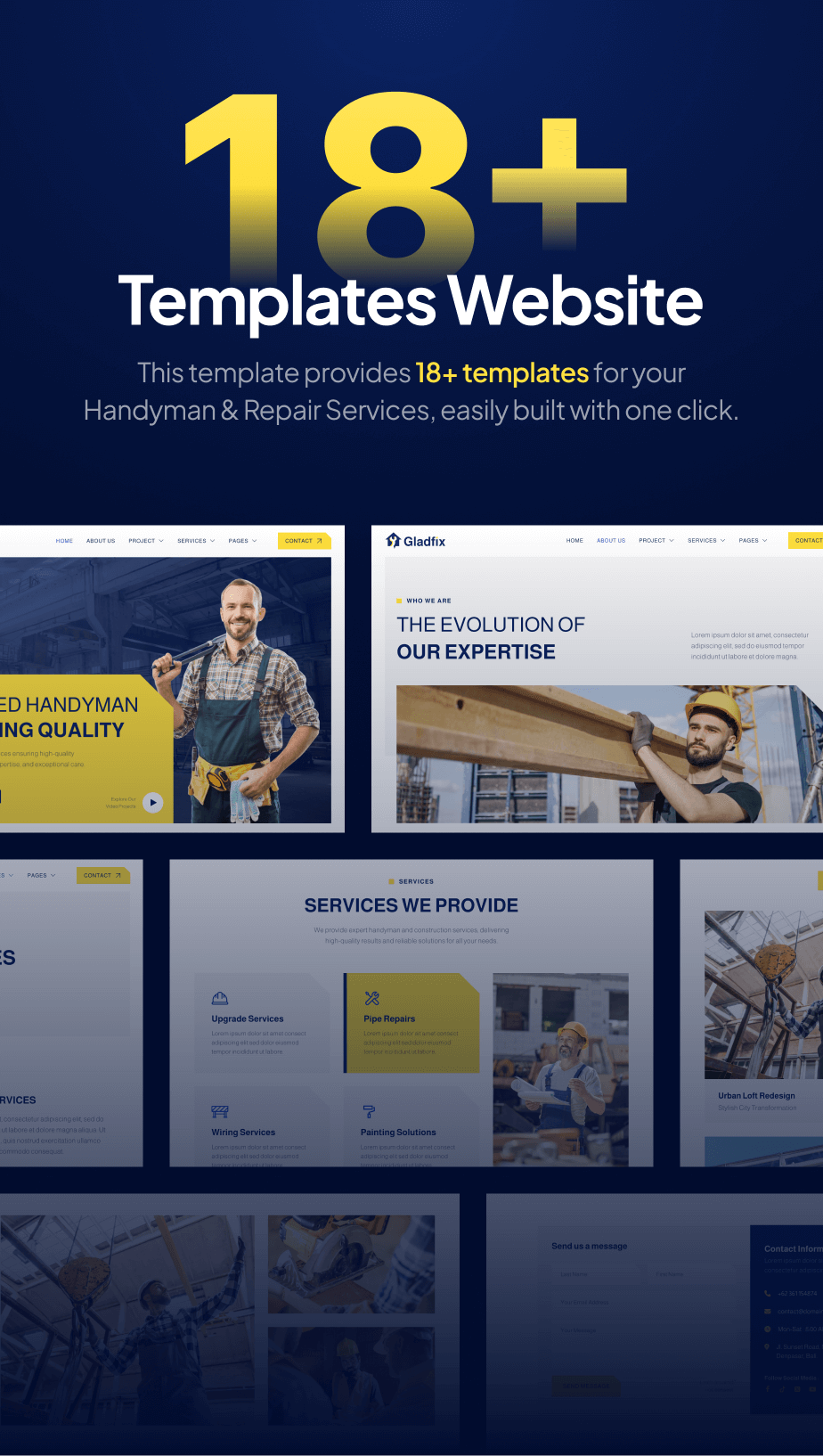 Gladfix – Handyman & Repair Services Gutenverse FSE WordPress Theme - 4
