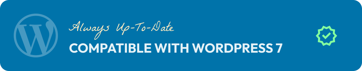 Compatible with the latest WordPress version