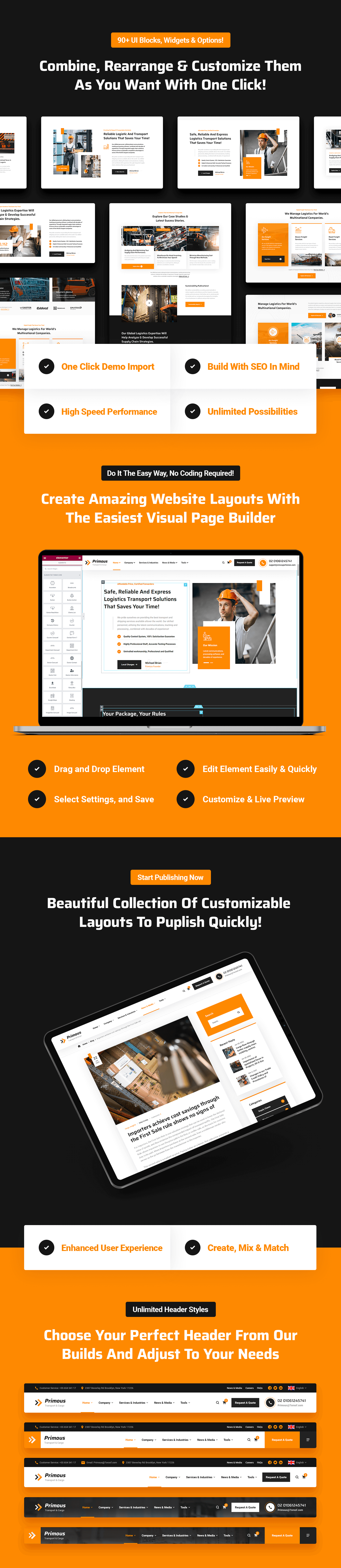 Primous - Logistics Cargo & Transport WordPress Theme - 7