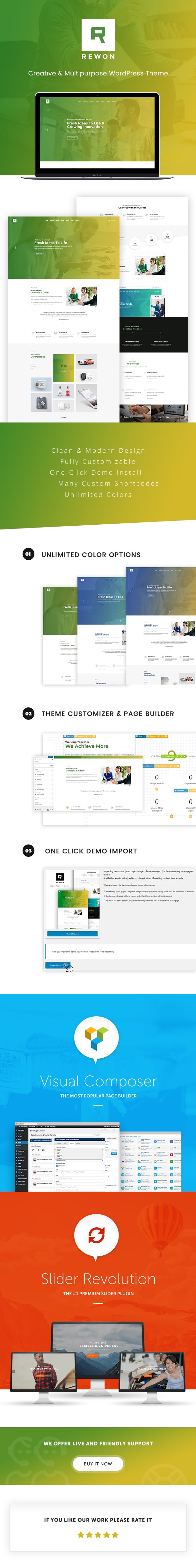 Rewon - MultiPurpose Business WooCommerce WordPress Theme - 1