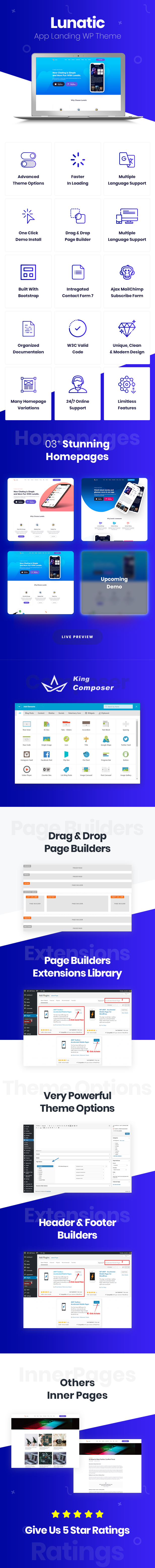 app, app landing, app landing page, app landing template, app landing wordpress theme, app store, creative app landing page, landing page, marketing, mobile app landing page, saas, service, software, wordpress, wordpress theme