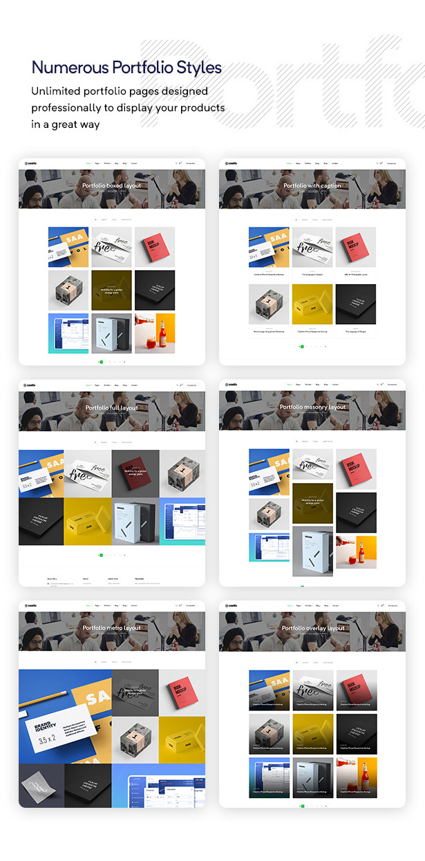multipurpose WordPress theme layouts