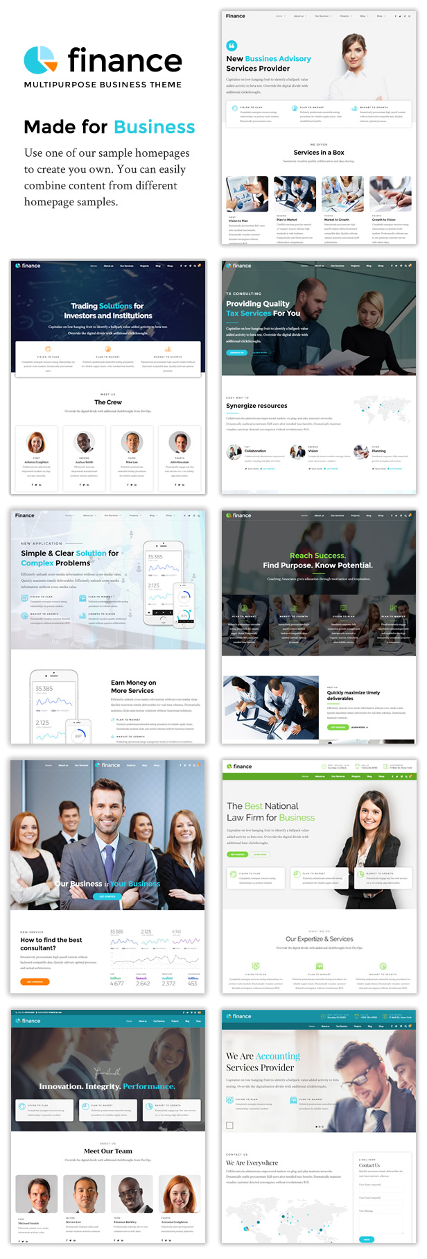 Finance - Accounting & Consulting WordPress Theme - 1