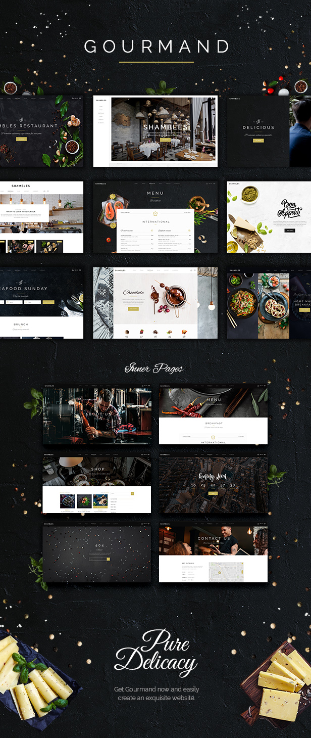 Gourmand - Restaurant, Bistro & Chef WordPress Theme - 1
