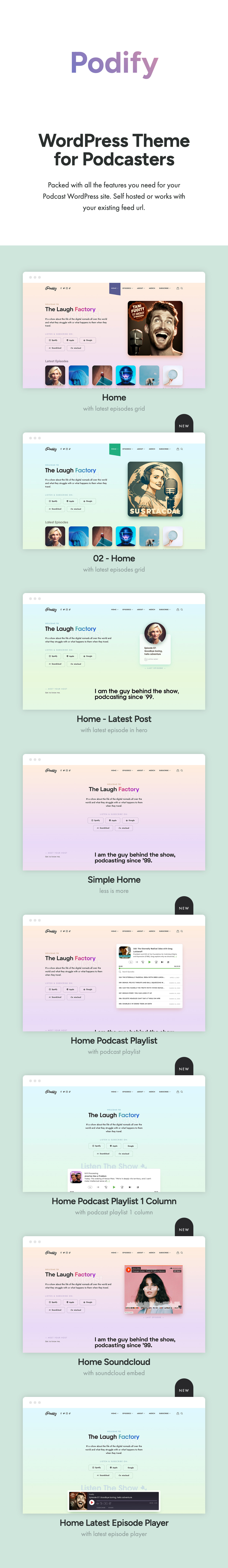 Podify - a podcast theme by pixelwars