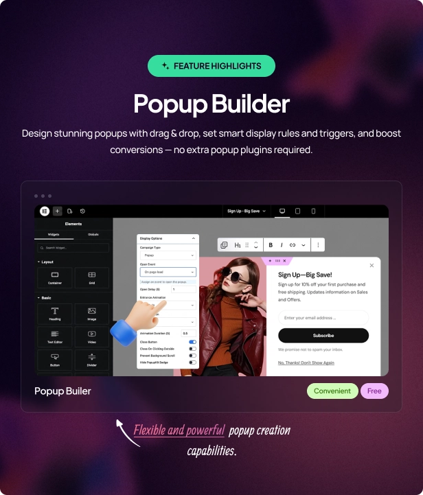 Milano - Popup Builder